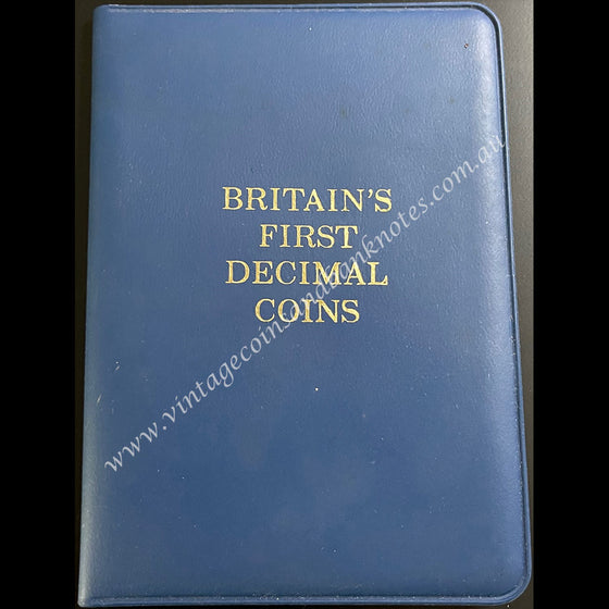 1971 Great Britain 5 Coin Mint Set - Britain's First Decimal Coins