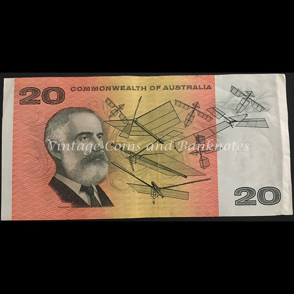 1972 Phillips Wheeler $20 Commonwealth Bank EF