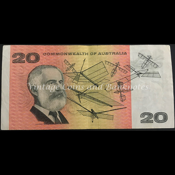 1972 Phillips Wheeler $20 Commonwealth Bank VF