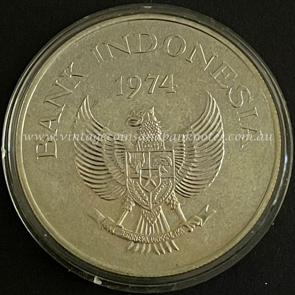 1974 Indonesia 5000 Rupiah Silver Mint Coin - Orangutan Conservation Series