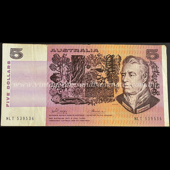 1974 Phillips Wheeler $5 Australia VF