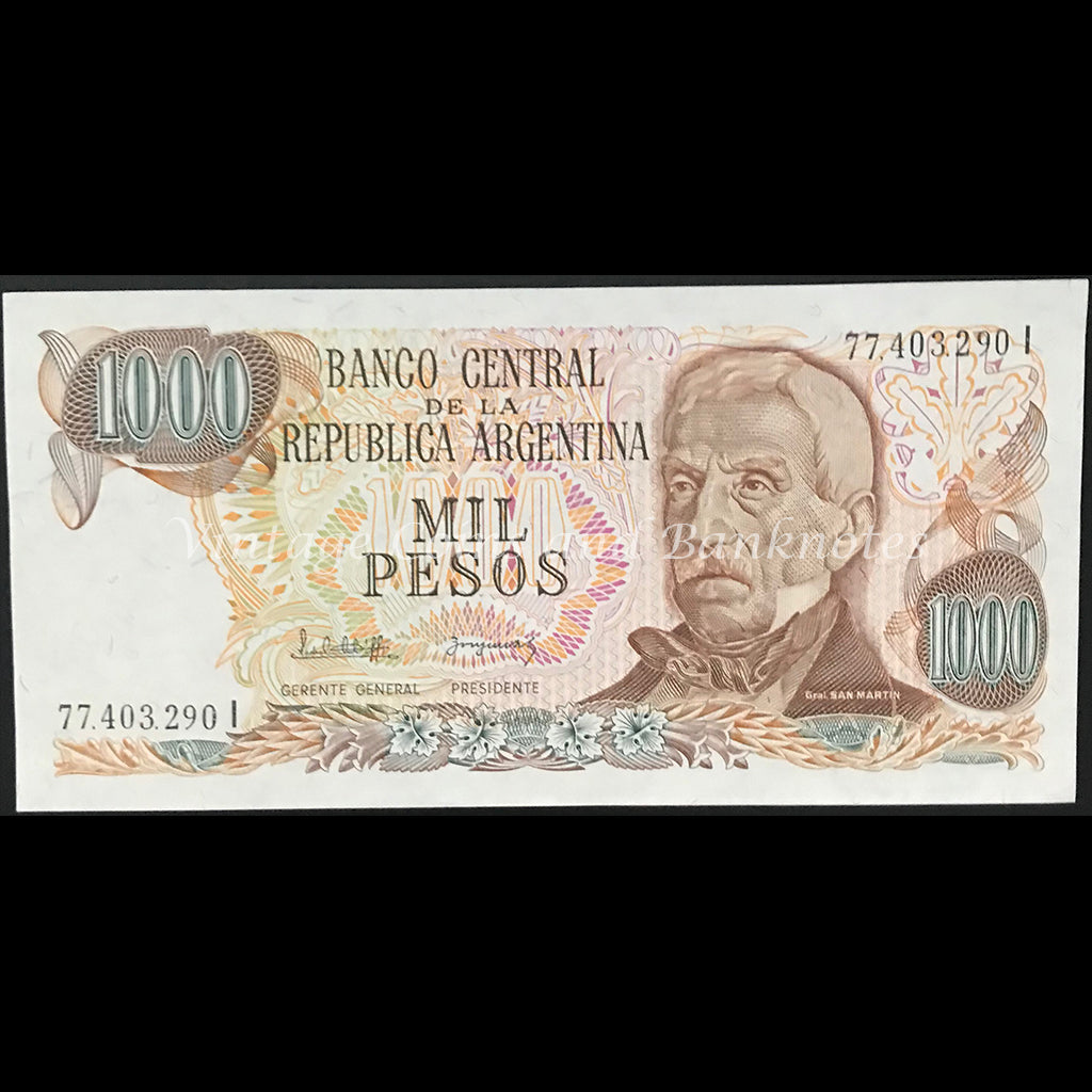 Argentina ND (1976-83) 1000 Pesos aUNC