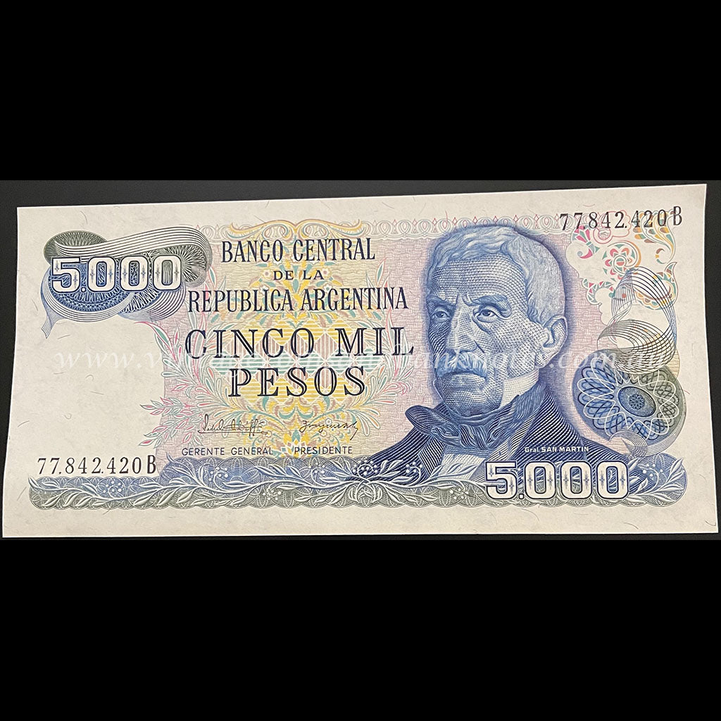 Argentina ND (1977-83) 5000 Pesos UNC