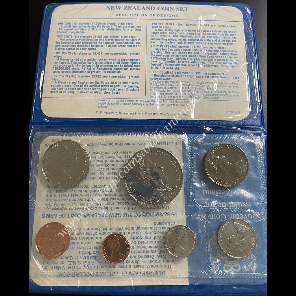 1979 New Zealand 7 Coin Mint Set