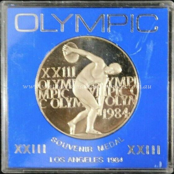 1984 US Los Angeles Olympic Souvenir Medal Coin UNC