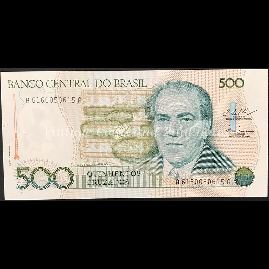 Brazil ND (1987) 500 Cruzeiros UNC