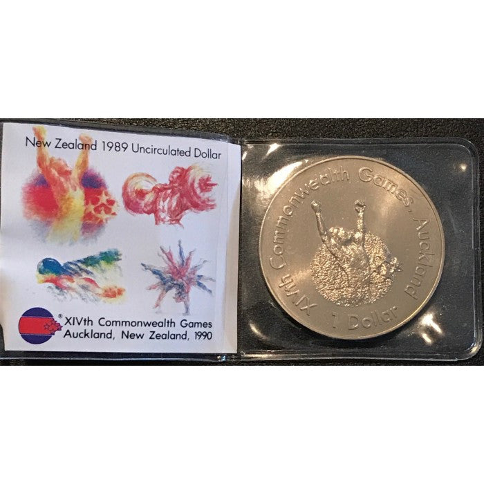 1989 New Zealand $1 Coin - Runner