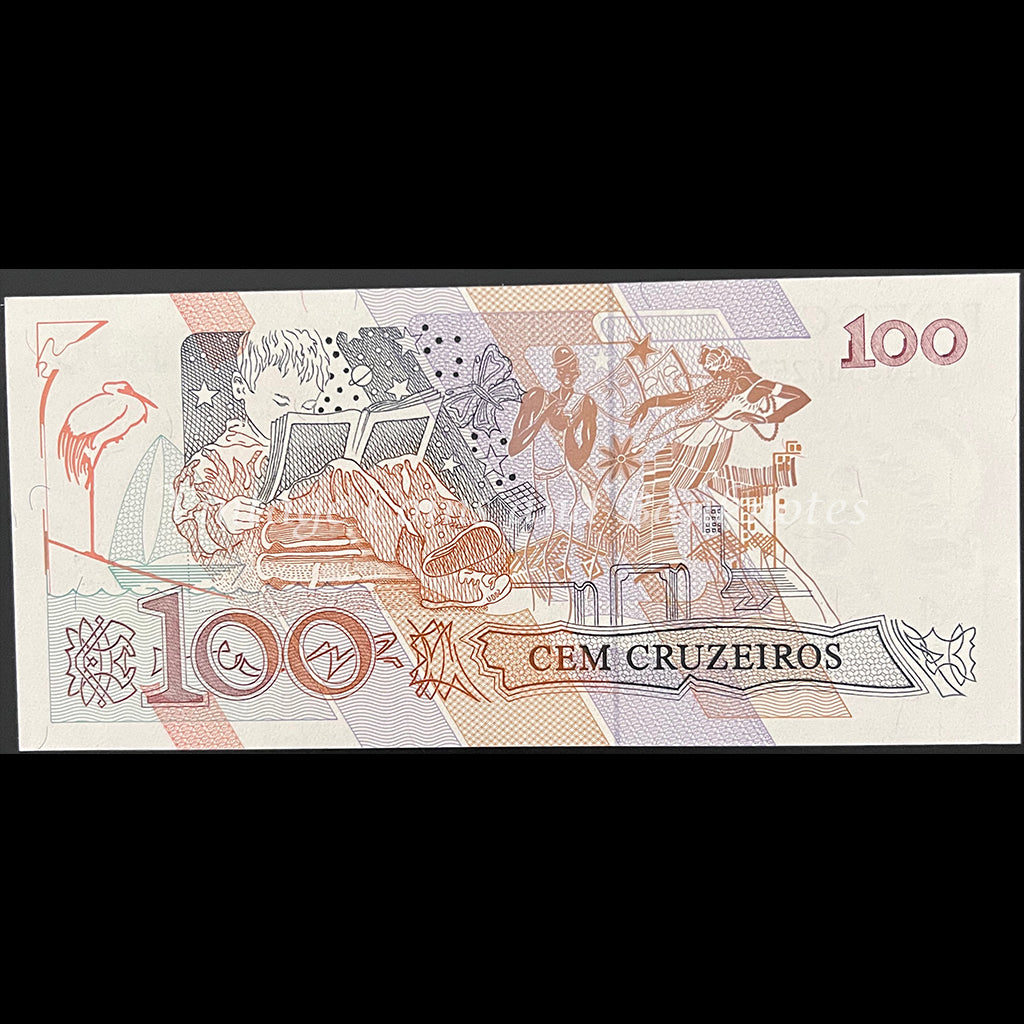 Brazil ND (1990) 100 Cruzeiros UNC