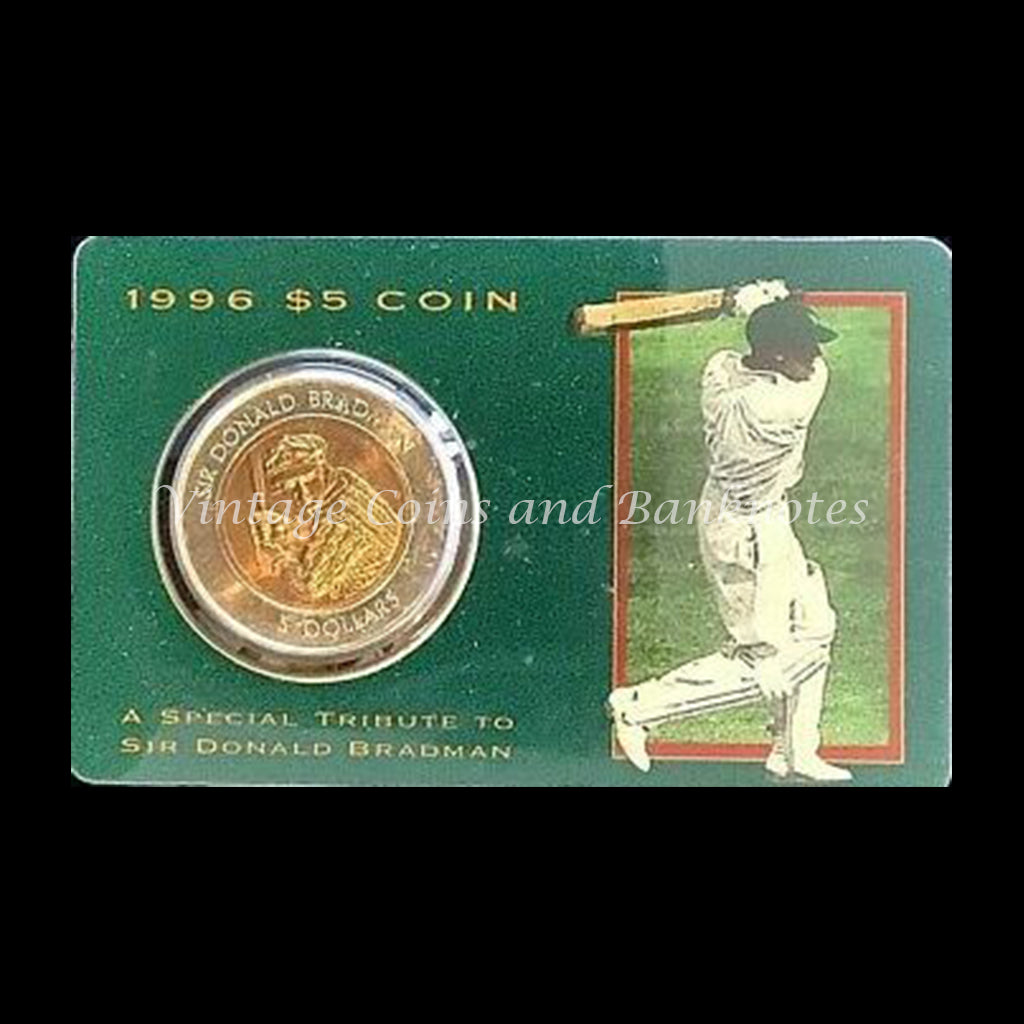 1996 $5 Coin Tribute to Sir Donald Bradman UNC