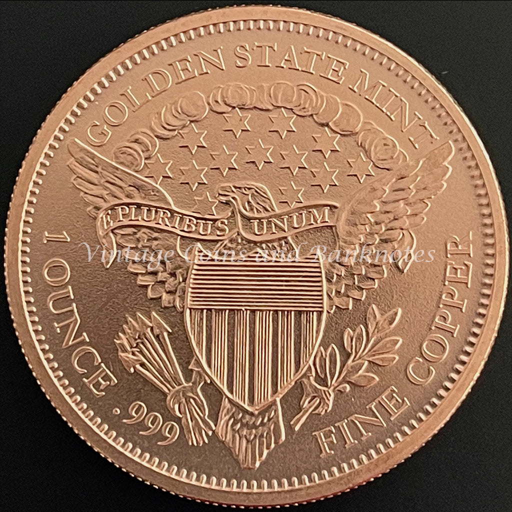 Copper Bullion Coin 1 oz (.999) Reproduction of the USA Morgan Dollar