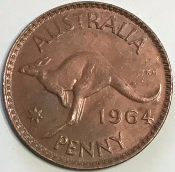 1964 Penny Elizabeth II - Melbourne Mint