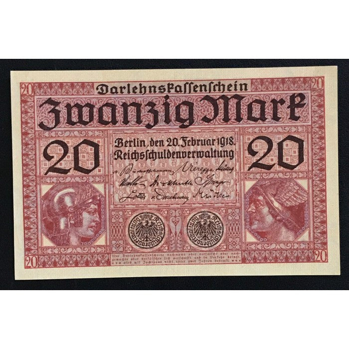 Germany 1918 Darlehnskassenschein 20 Mark
