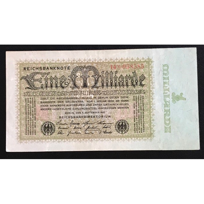Germany 1923 Reichsbanknote 1 Billion Mark