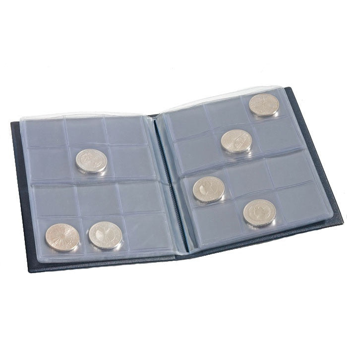 Lighthouse Coin Wallet with 8 Coin Sheets for 12 Coins
