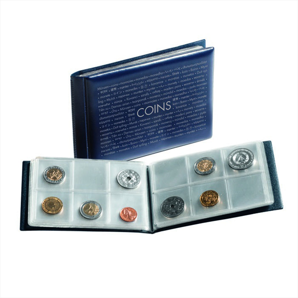 Lighthouse Coin Wallet with 8 Coin Sheets for 6 Coins
