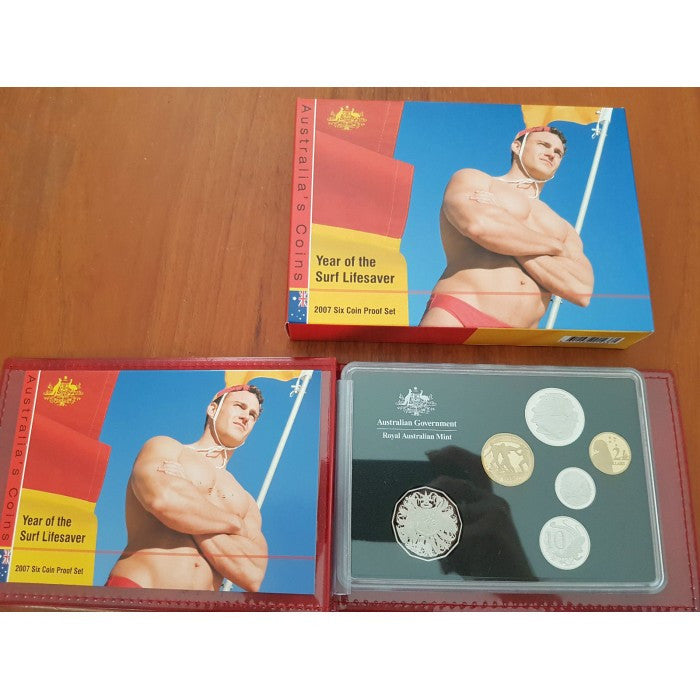 2007 Six Coin Proof Set - Year of the Surf Lifesaver