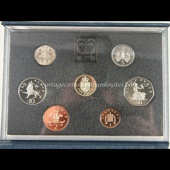 1988 United Kingdom 7 Proof Coin Set